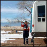 You'll get a little snow and a lotta sunshine at this RV and tent camping campground near Pikes Peak and Colorado Springs: Falcon Meadow!